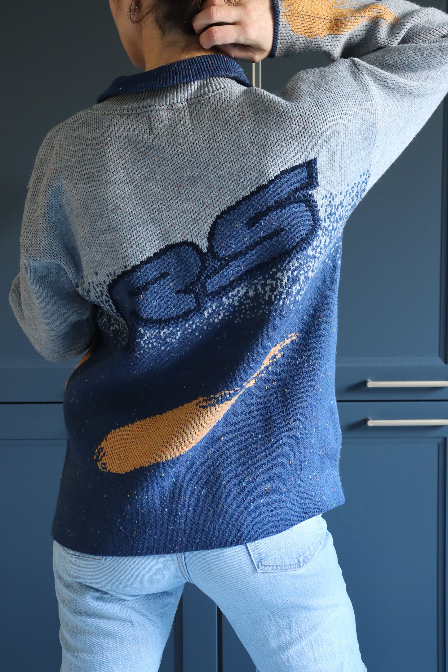 Pull over vintage zippé 90 skate la friperie vintage 25