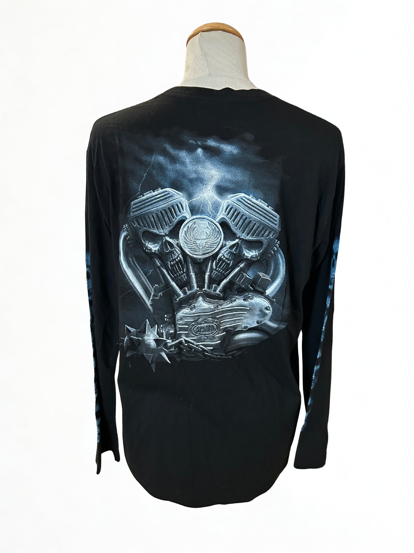 T-shirt manches longues spiral gothique