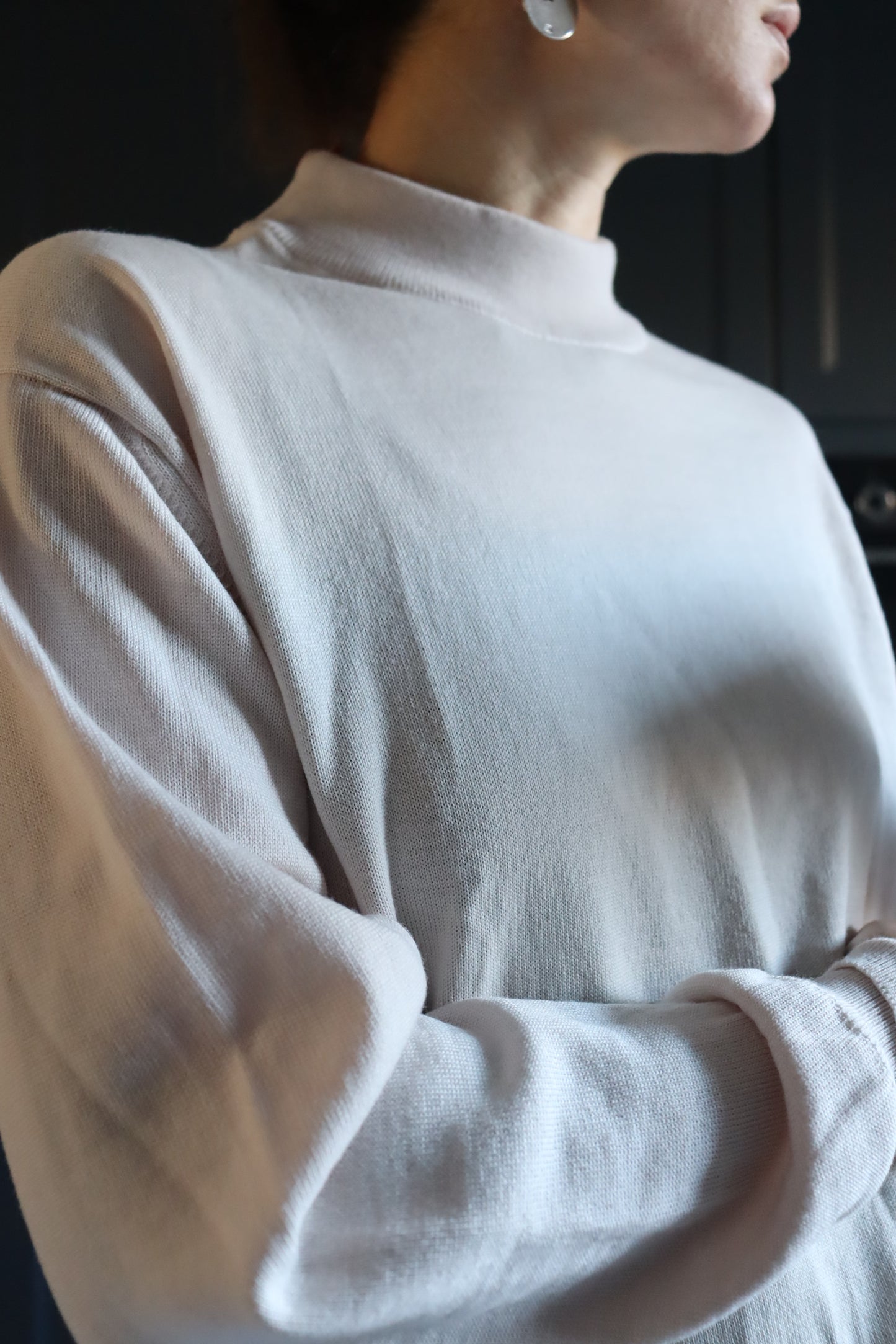 Pull over vintage beige Solfin pure laine la friperie vintage 25