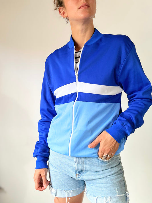 Veste vintage de sport bleu années 80 la friperie vintage 25