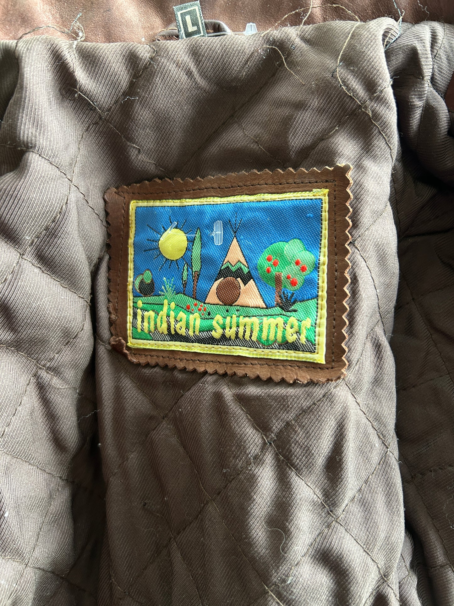 Veste en cuir nubuck vintage marron