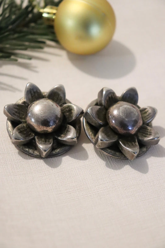 Boucles d'oreille vintage clips créateur Charlie Laure la friperie vintage 25