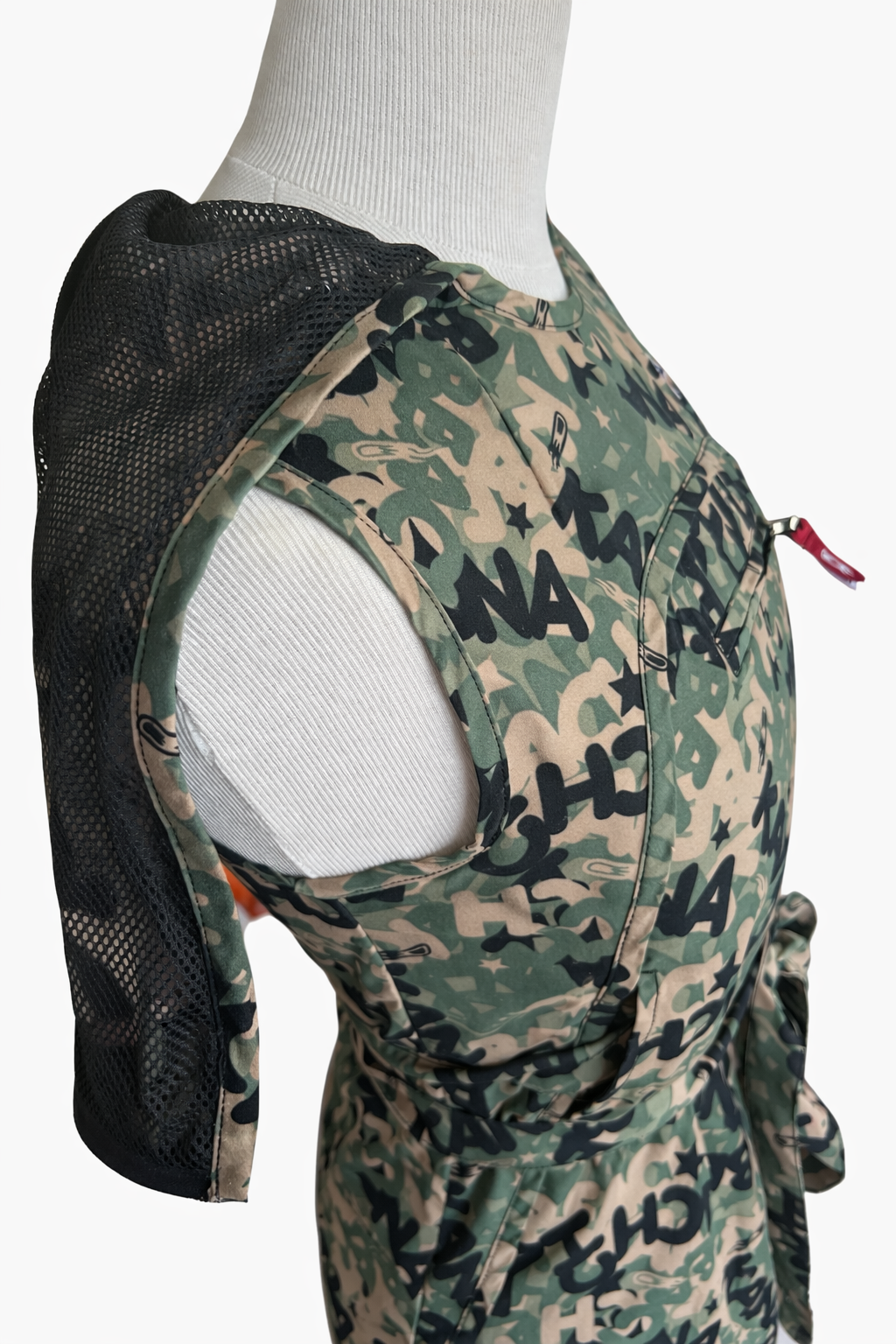 Robe kanabeach camouflage y2k à capuche