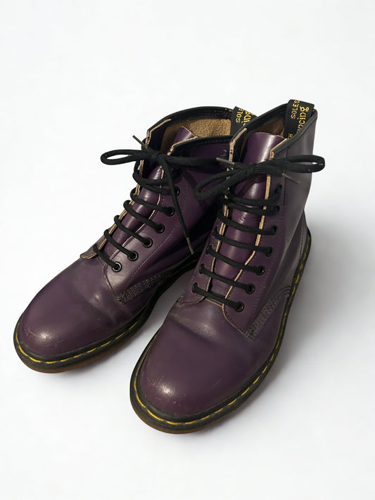 Dr Martens violette vintage made in England la friperie vintage 25