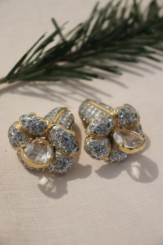 Boucles d'oreille vintage Valentino à clips la friperie vintage 25