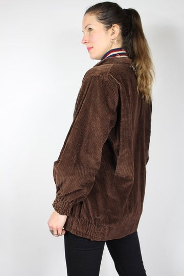 Veste en velours marron cotelé vintage années 60 la friperie vintage 25