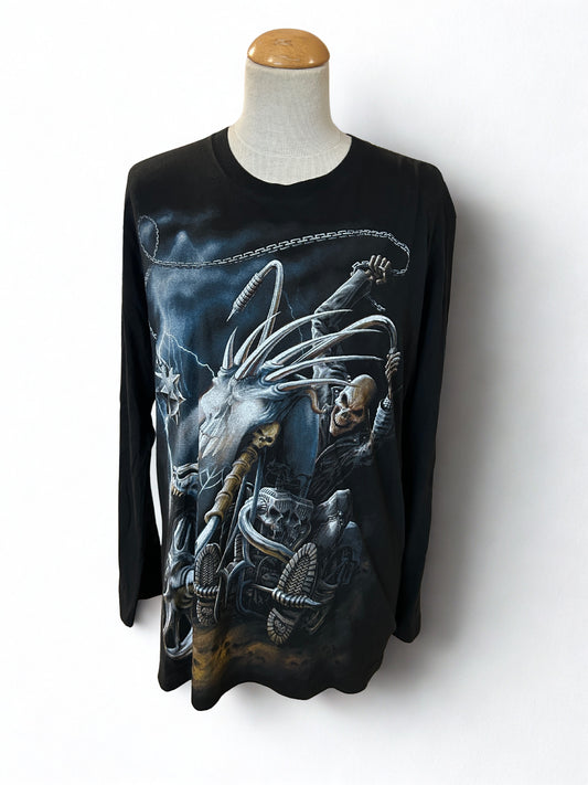 T-shirt manches longues spiral gothique