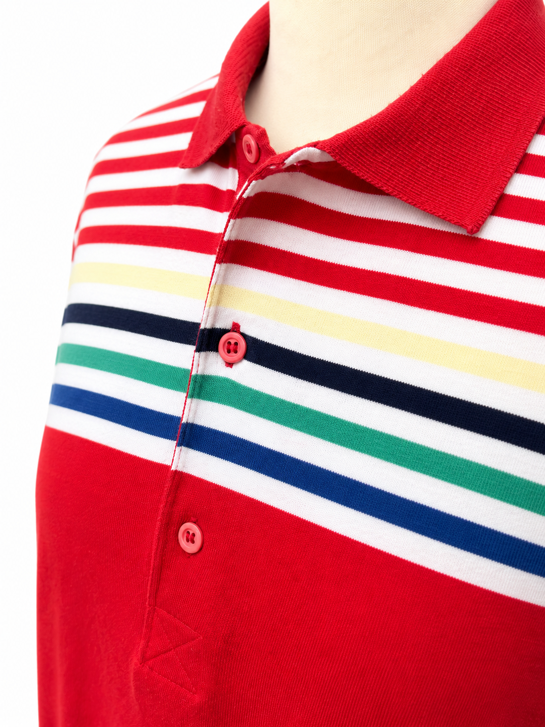 Polo vintage Le coq Sportif à rayures