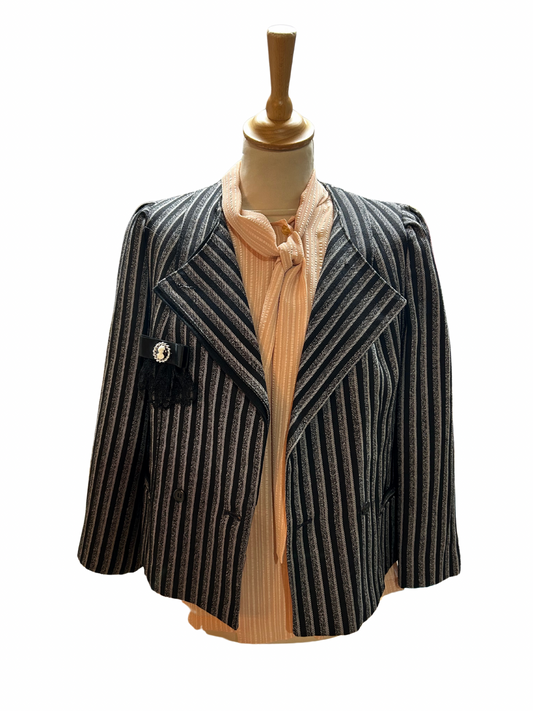 Veste vintage blazer à rayures