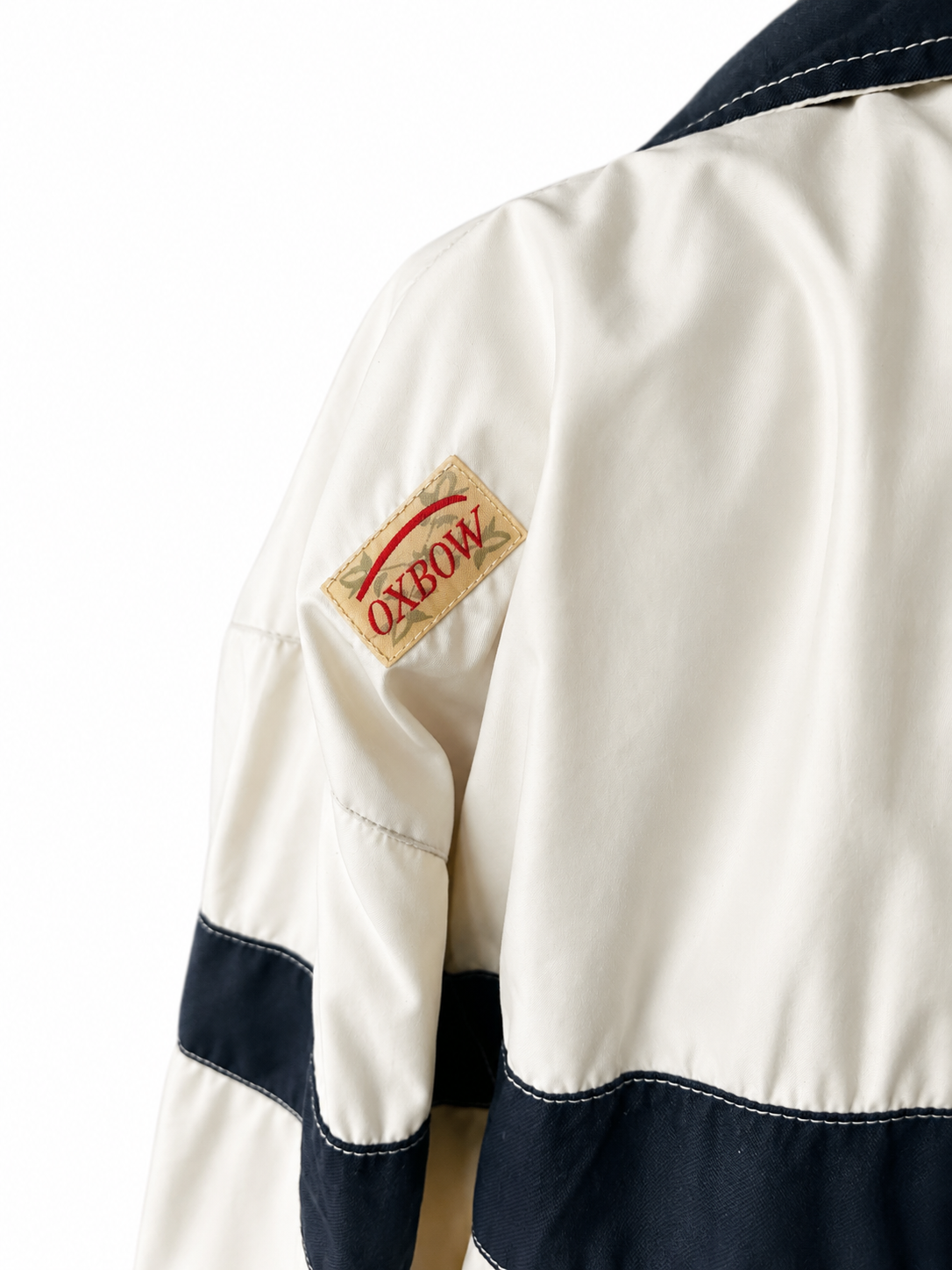 Veste Oxbow vintage bleu et blanche