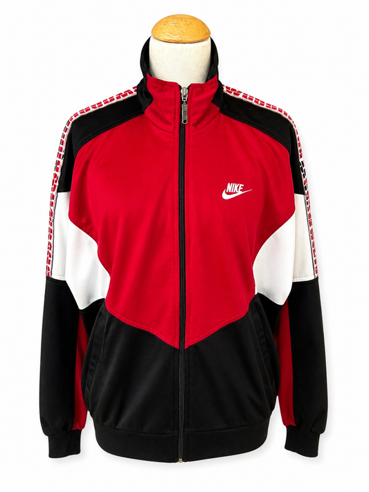 Veste Nike vintage zippée rouge noir 90