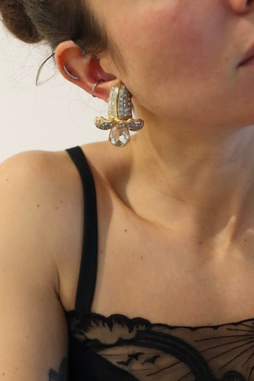 Boucles d'oreille vintage Valentino à clips la friperie vintage 25