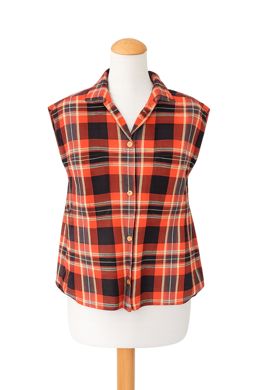 Chemisier sans manches vintage Cacharel
