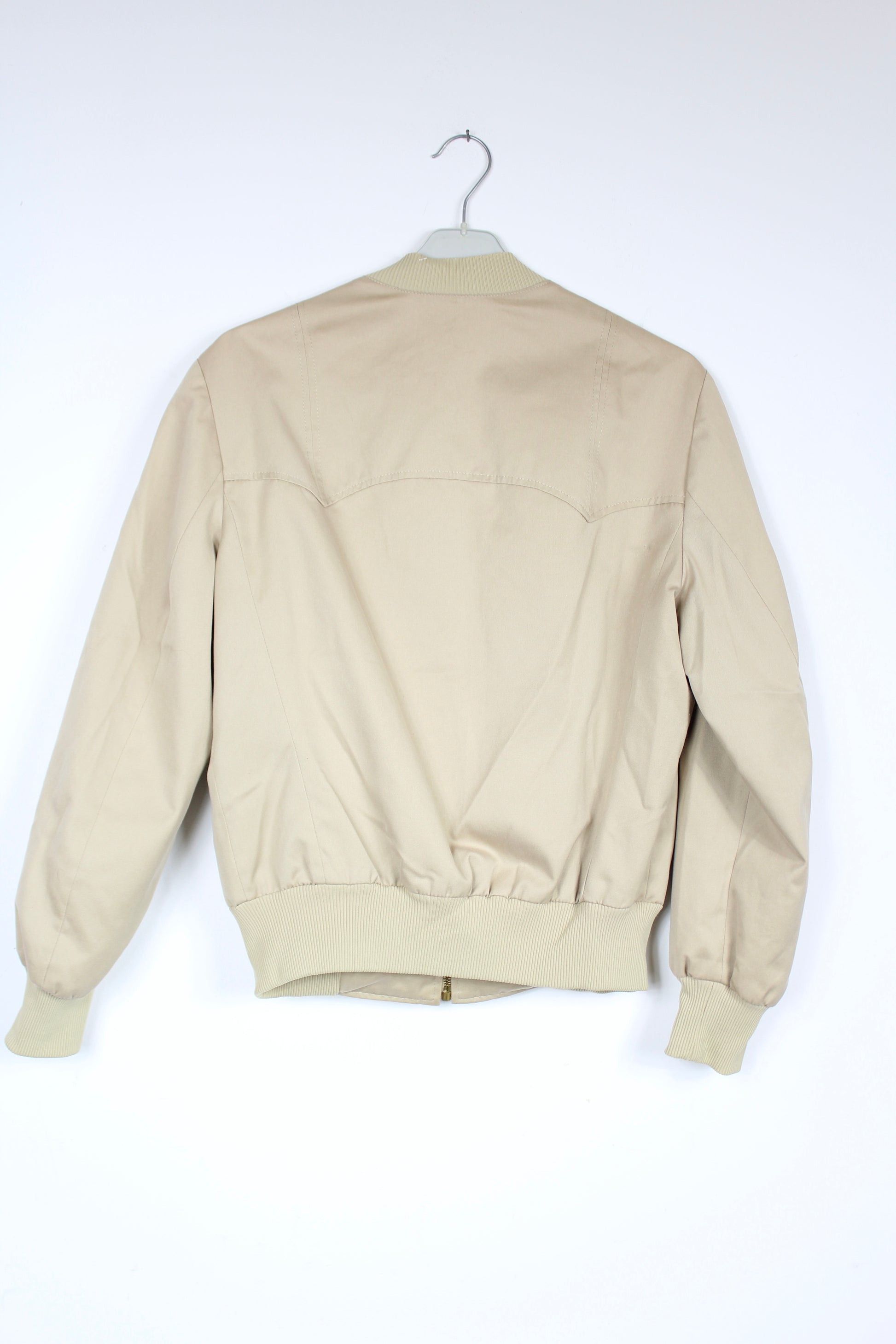 Veste zippée vintage bombardier beige mixte Stra Par France la friperie vintage 25