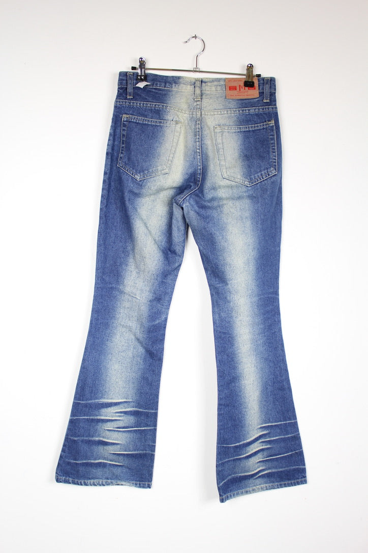 Jean vintage 2000 pattes d'éph effet plissé taille basse la friperie vintage 25