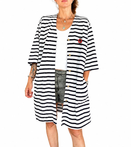 Robe de plage marinière vintage
