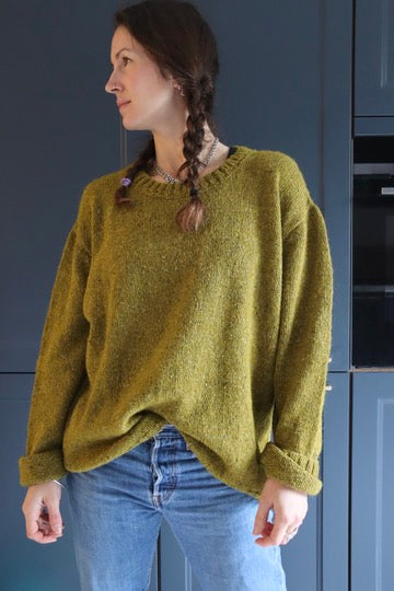 Pull over vintage vert oversize la friperie vintage 25