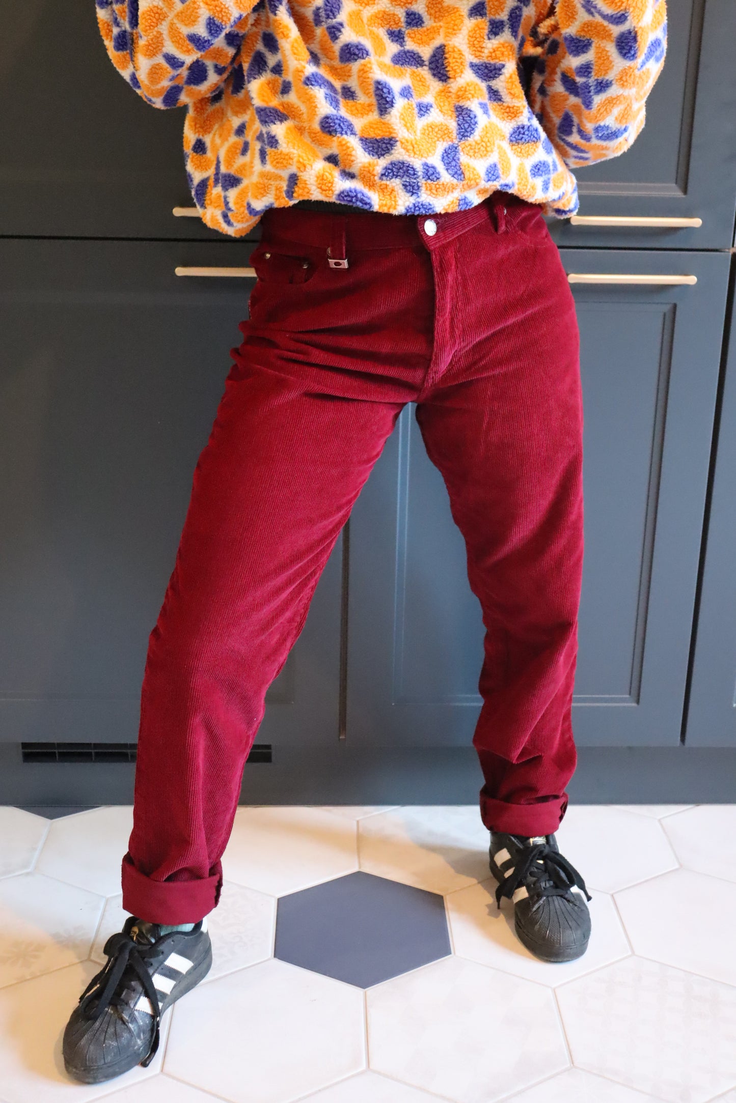 Pantalon vintage velours côtelé Nafnaf