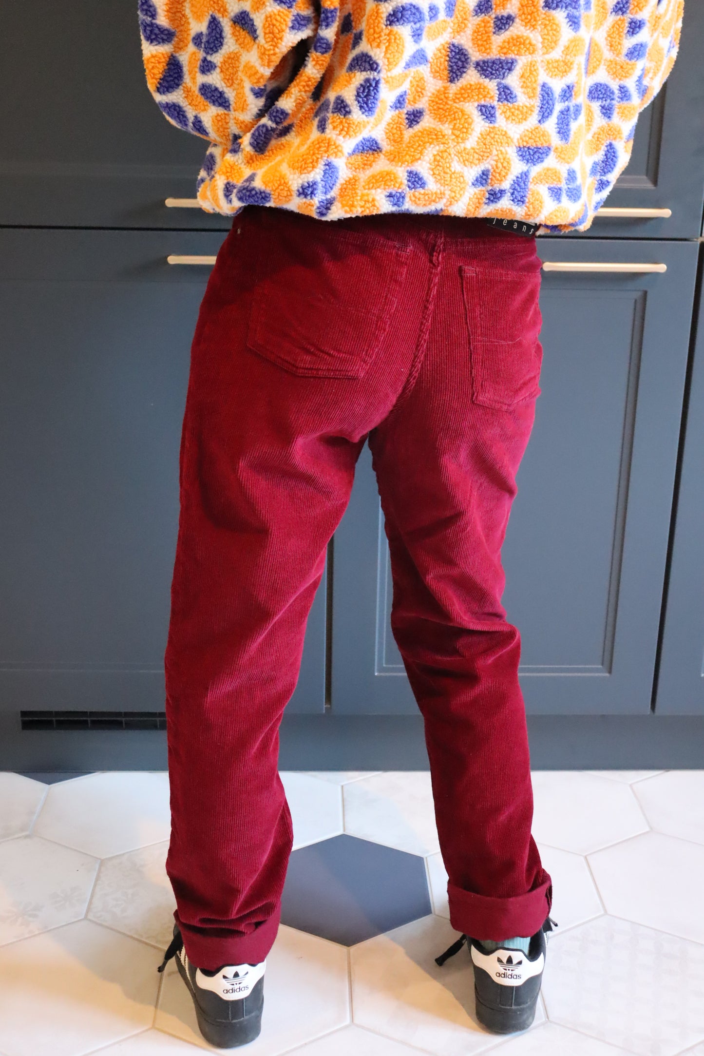 Pantalon vintage velours côtelé Nafnaf