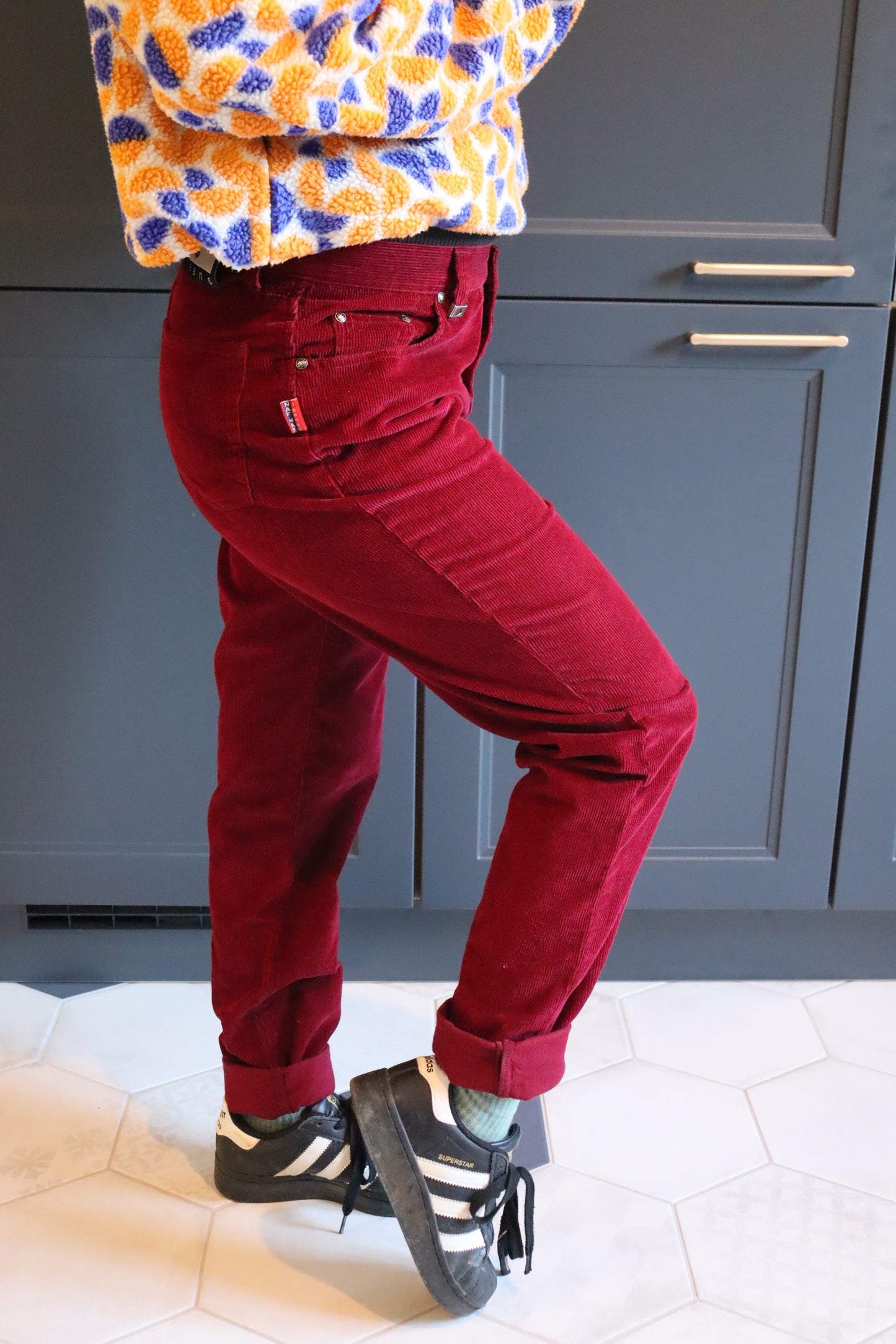 Pantalon vintage velours côtelé Nafnaf