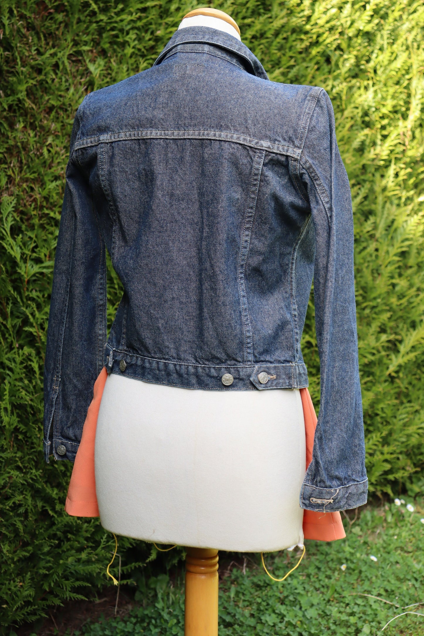 Veste en jean bleu JP création la friperie vintage 25