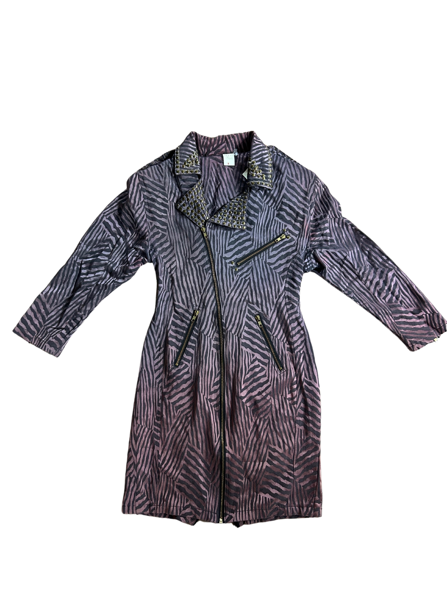 Robe vintage années 80 mauve clouté la friperie vintage 25