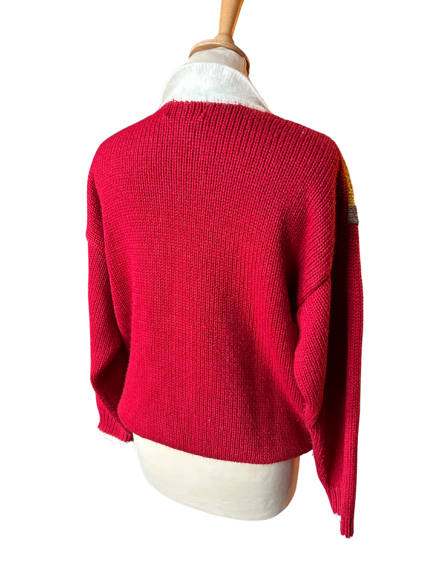 Pull over vintage rouge koala laine la friperie vintage 25