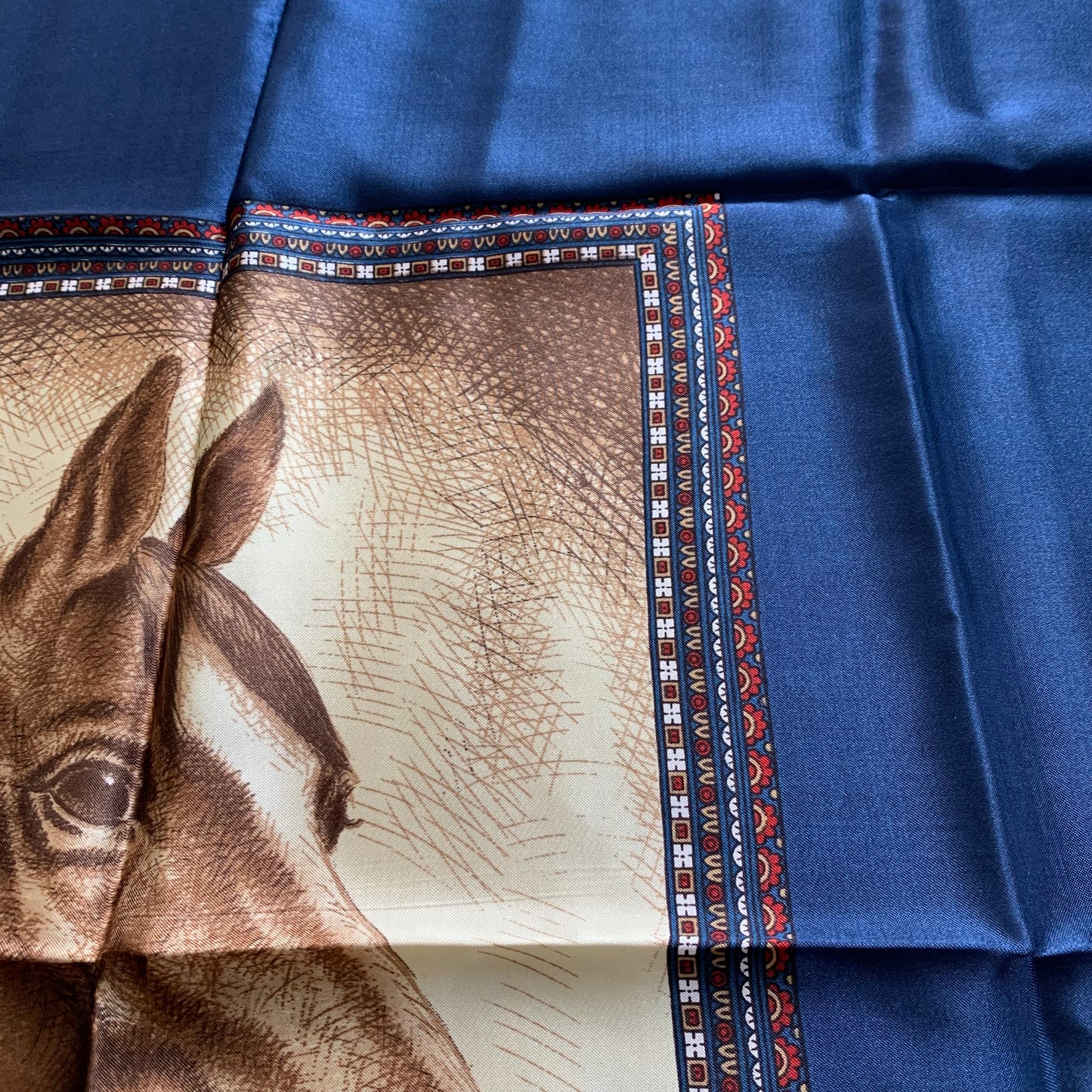 Foulard en soie vintage Cheval La friperie vintage la friperie vintage 25