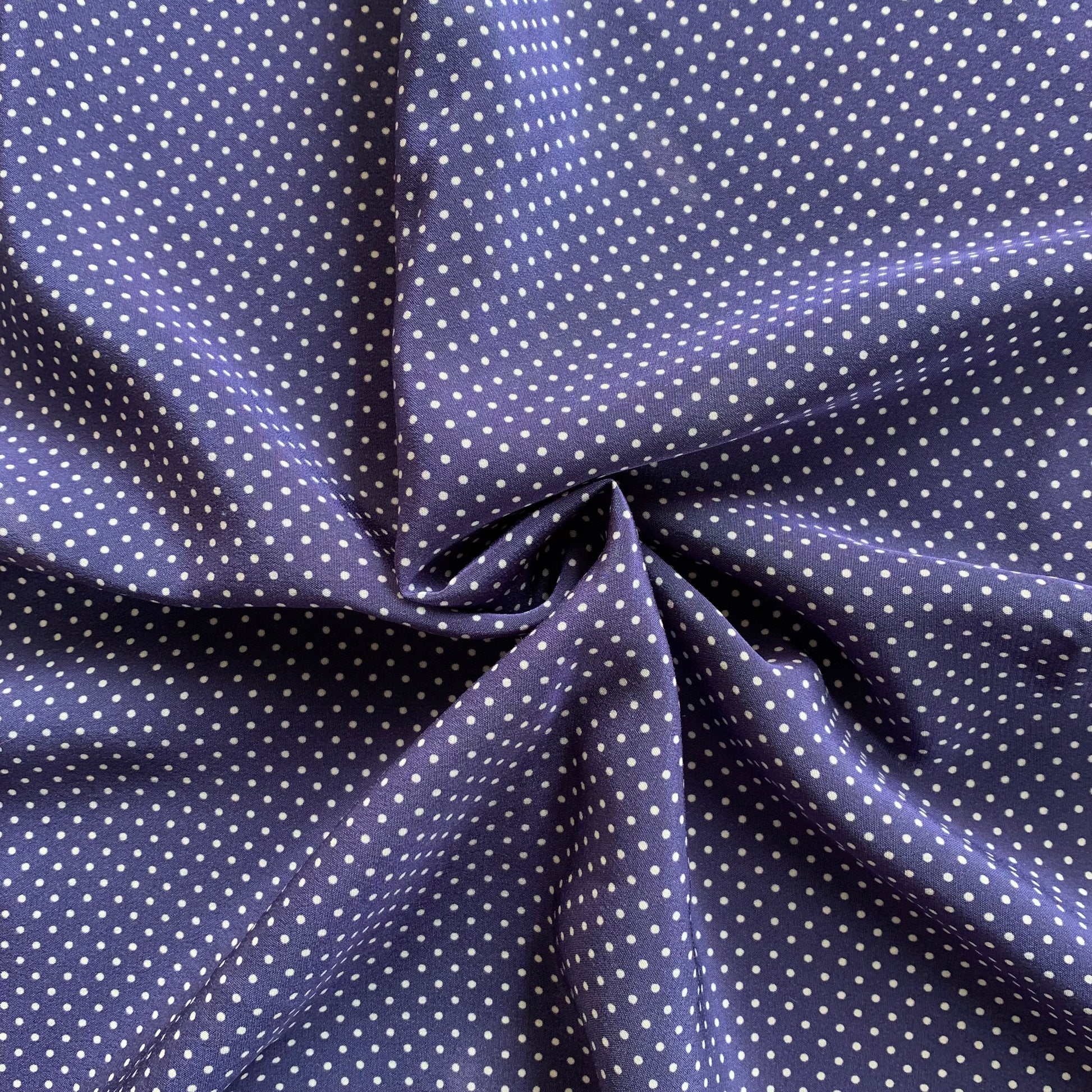Foulard soie vintage bleu à pois blanc La friperie vintage la friperie vintage 25