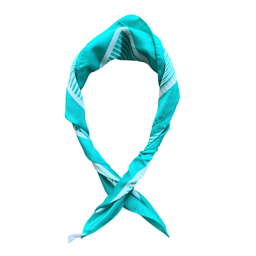 Foulard carré vert Miss Helen Italie La friperie vintage la friperie vintage 25