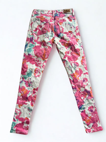 Jean Levis legging imprimé floral la friperie vintage 25