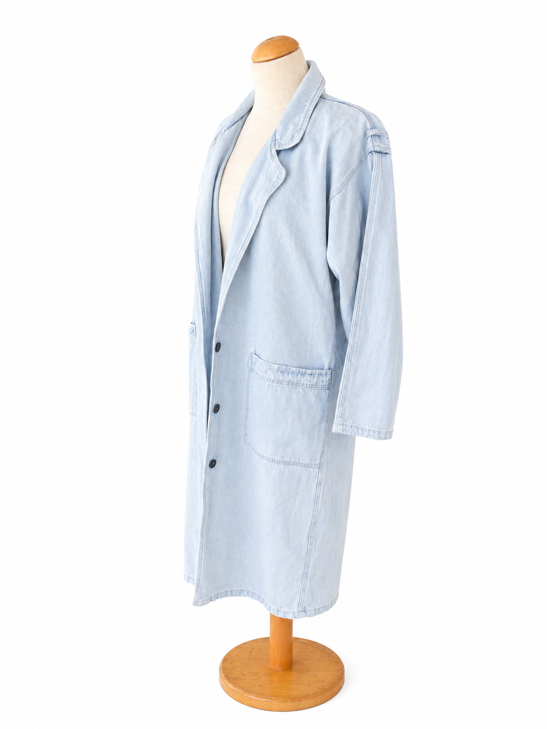 Veste longue en jean vintage
