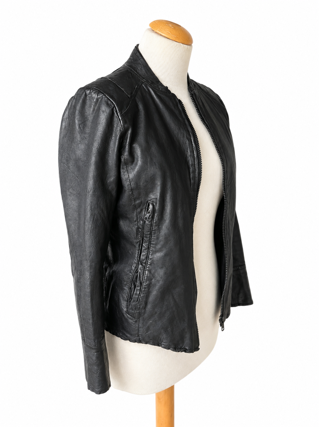 Veste en cuir ikks noire