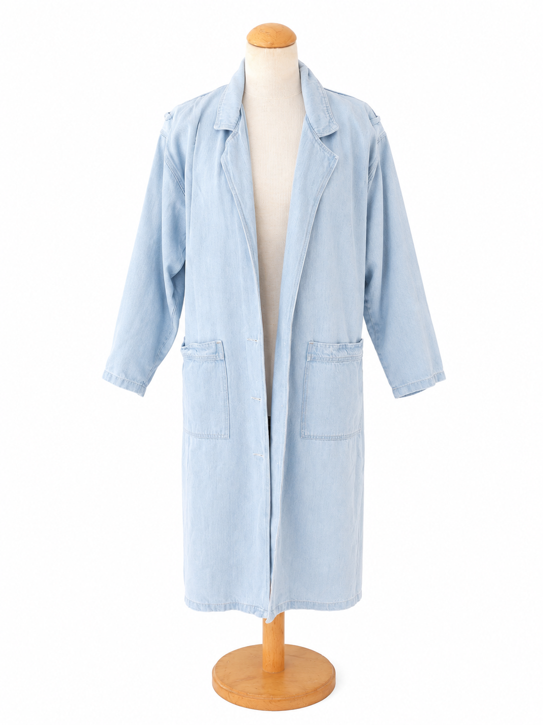 Veste longue en jean vintage