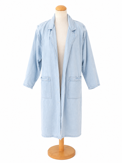 Veste longue en jean vintage