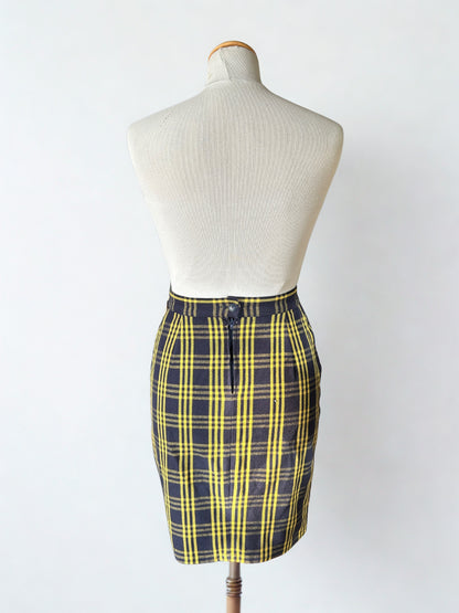 Jupe vintage à carreaux Cacharel la friperie vintage 25