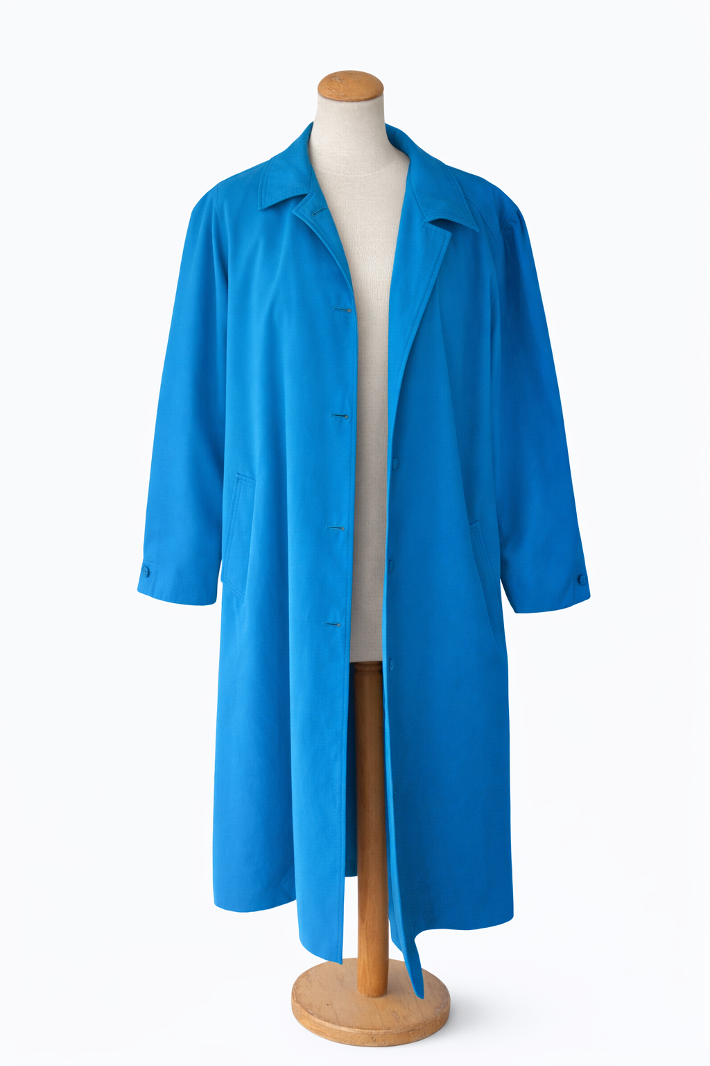 Trench vintage bleu Claude Harvey