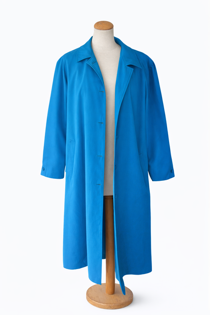 Trench vintage bleu Claude Harvey