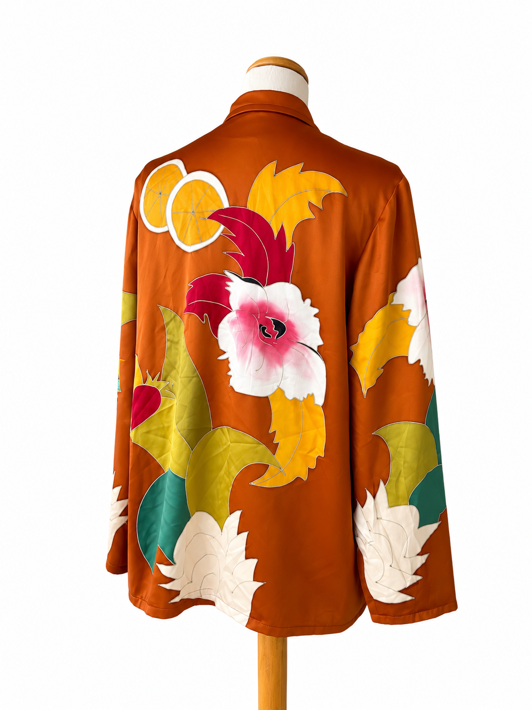 Blazer vintage Terracotta soie