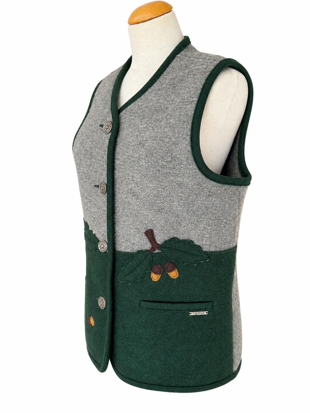 Veste autrichienne vintage sans manches laine
