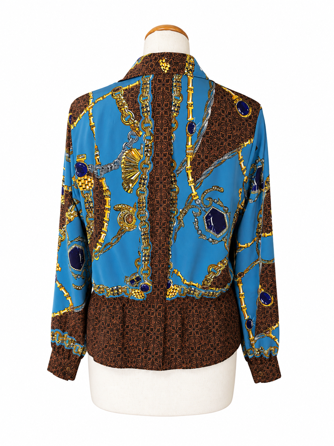 Chemisier vintage motifs chaînes