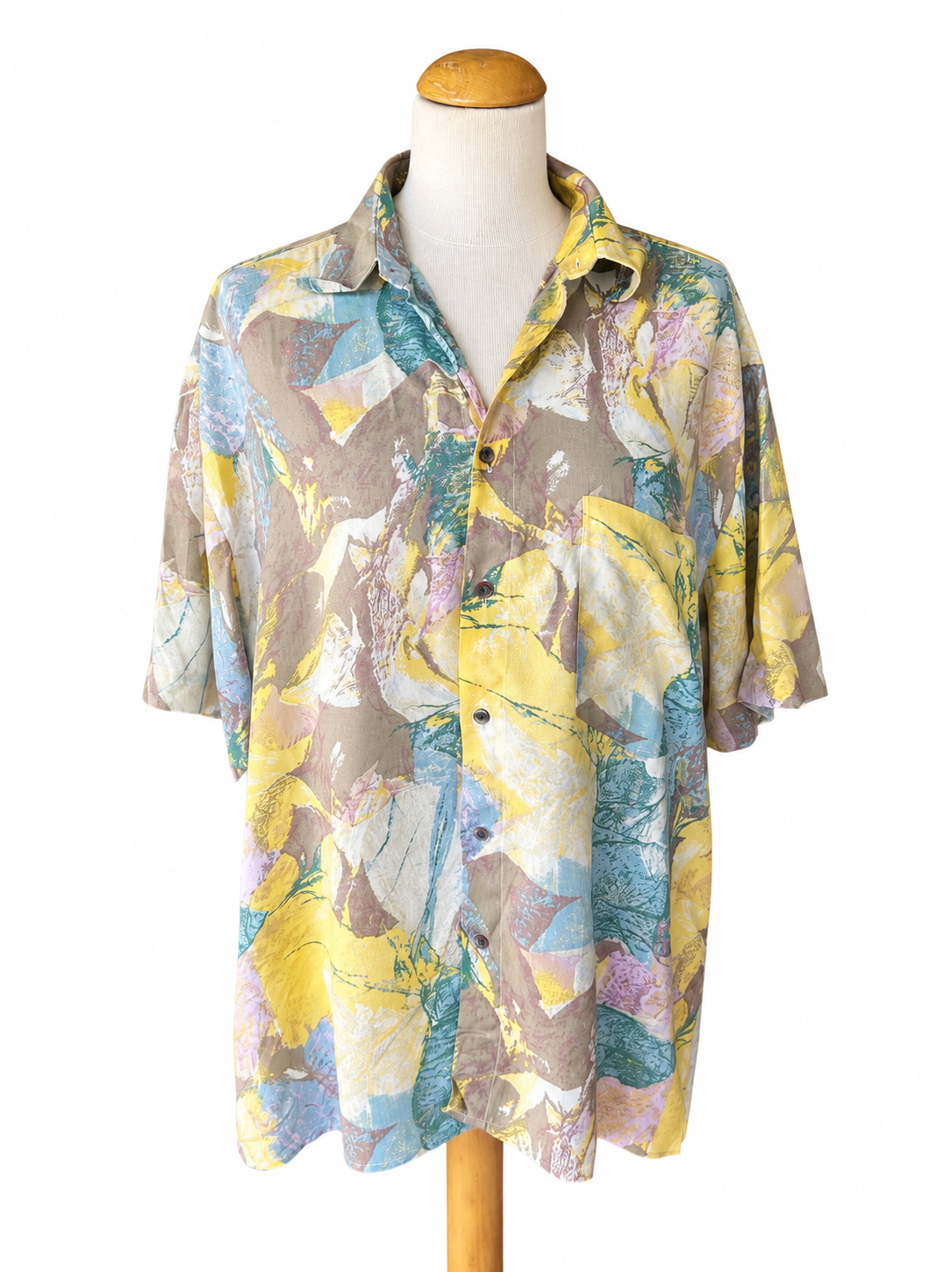 Chemise vintage imprimé pastel 90