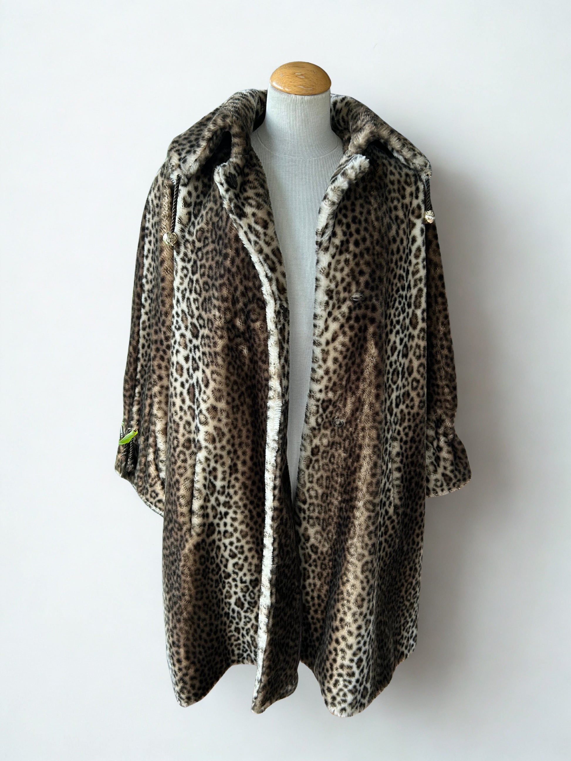 Manteau léopard vintage fausse fourrure la friperie vintage 25