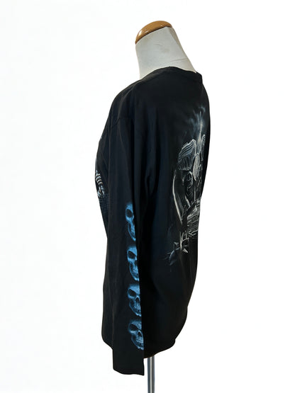 T-shirt manches longues spiral gothique