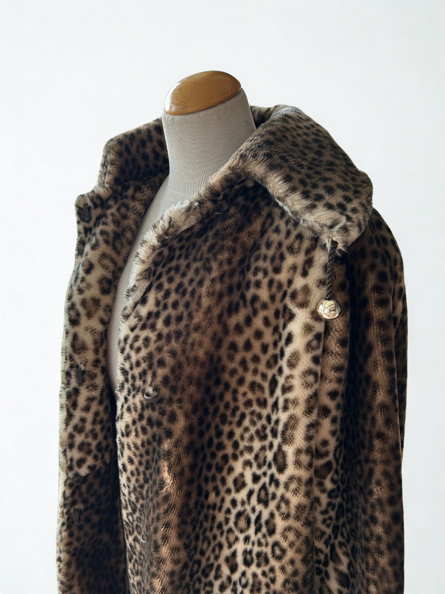 Manteau léopard vintage fausse fourrure la friperie vintage 25