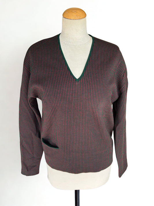 Pull vintage pure laine col V - friperie vintage la friperie vintage 25