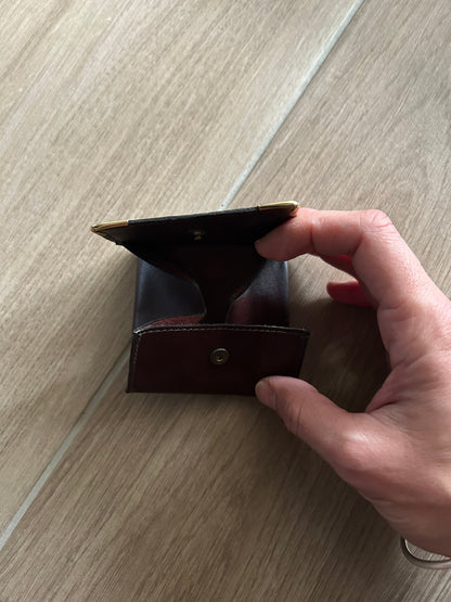 Porte monnaie Cartier vintage cuir Bordeaux la friperie vintage 25