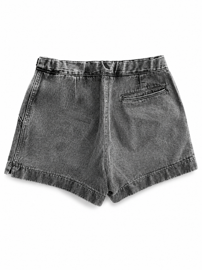 Short jean Nike gris délavé vintage