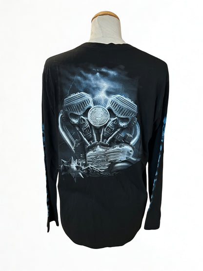 T-shirt manches longues spiral gothique