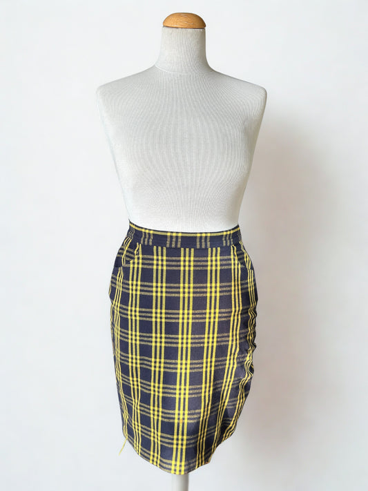 Jupe vintage à carreaux Cacharel la friperie vintage 25